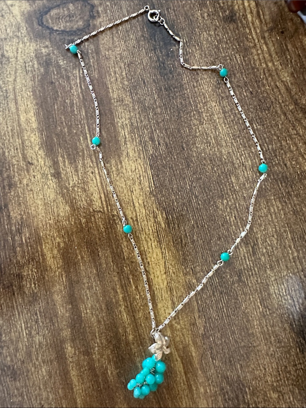 Green Grape Necklace vintage
